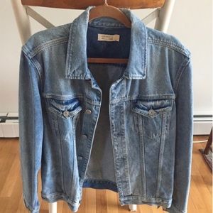 ALL SAINTS Men’s Distressed Denim Jacket